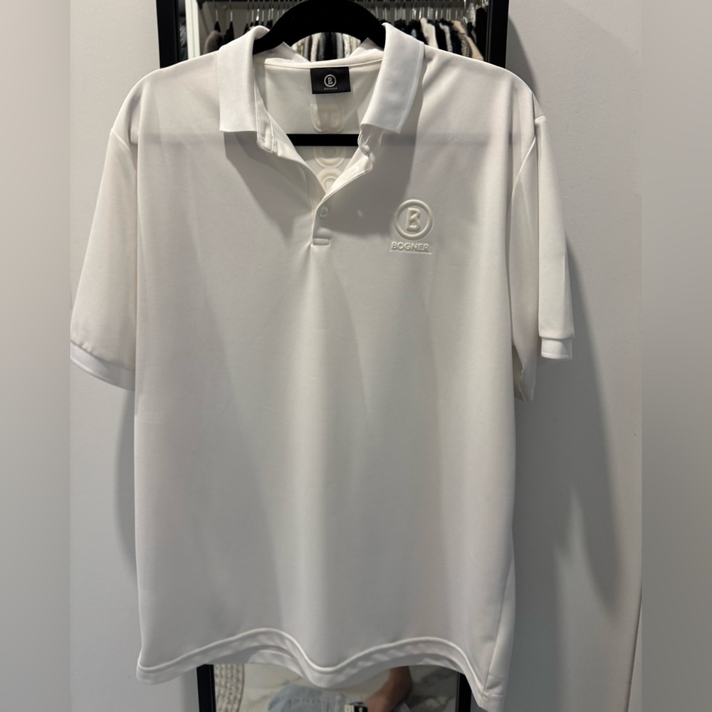 Bogner White Men's Polo Shirt in really good condition